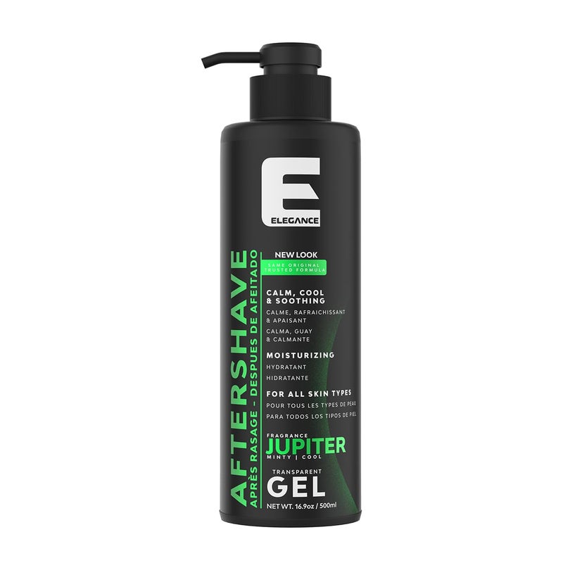 E Elegance Elegance After Shave Lotion for Men, 500ml, Jupiter (Green), Real Shaving Relief, After Shave that Hydrates and Revitalizes your Skin, 16.9 Oz Jupiter Green) - Image 1